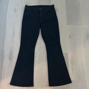 MOTHER Black Flare & Wide Leg Jeans